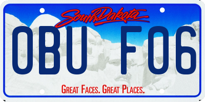 SD license plate 0BUF06