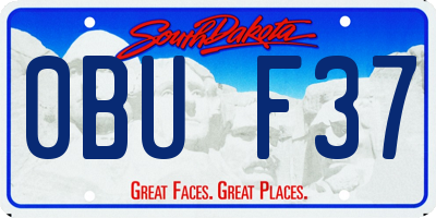SD license plate 0BUF37