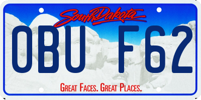 SD license plate 0BUF62