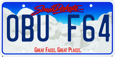 SD license plate 0BUF64