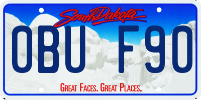SD license plate 0BUF90