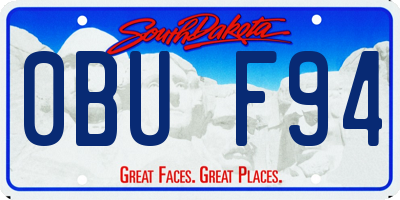 SD license plate 0BUF94