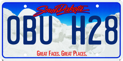 SD license plate 0BUH28