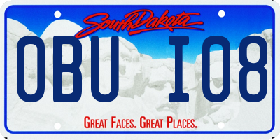 SD license plate 0BUI08