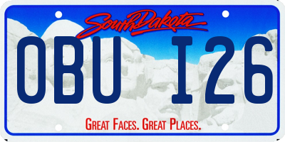SD license plate 0BUI26