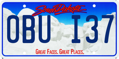 SD license plate 0BUI37