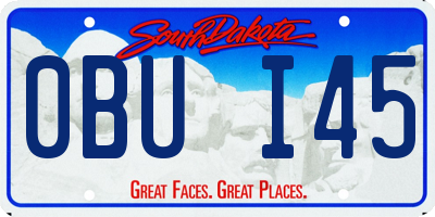 SD license plate 0BUI45