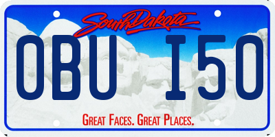 SD license plate 0BUI50