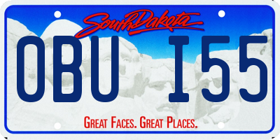 SD license plate 0BUI55