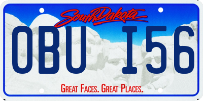 SD license plate 0BUI56
