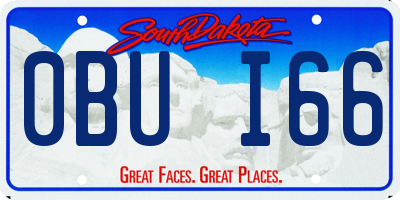 SD license plate 0BUI66