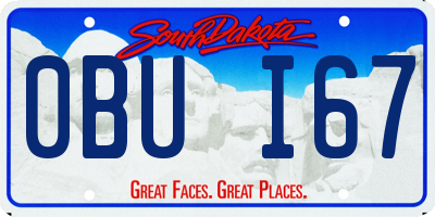 SD license plate 0BUI67