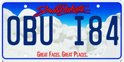 SD license plate 0BUI84