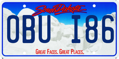 SD license plate 0BUI86