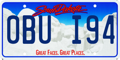 SD license plate 0BUI94