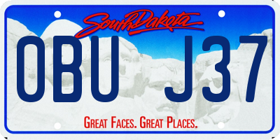 SD license plate 0BUJ37