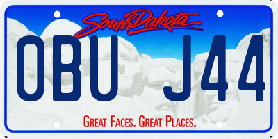 SD license plate 0BUJ44