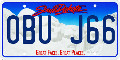 SD license plate 0BUJ66