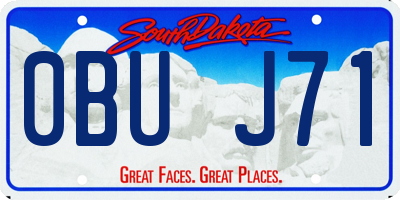 SD license plate 0BUJ71