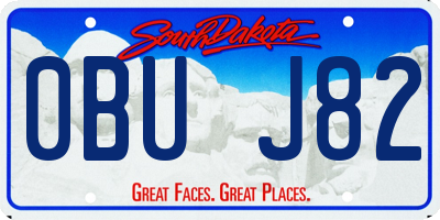 SD license plate 0BUJ82