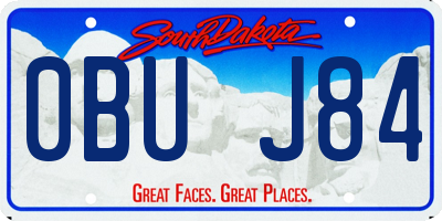 SD license plate 0BUJ84
