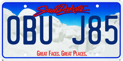 SD license plate 0BUJ85