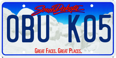 SD license plate 0BUK05