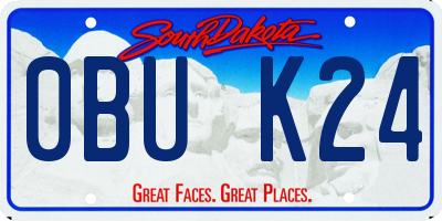 SD license plate 0BUK24
