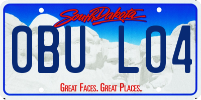 SD license plate 0BUL04