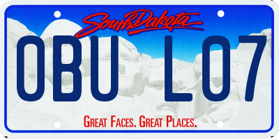 SD license plate 0BUL07