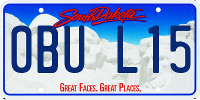SD license plate 0BUL15