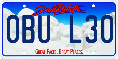 SD license plate 0BUL30