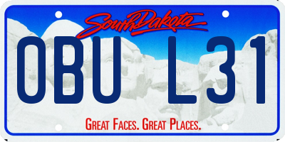 SD license plate 0BUL31