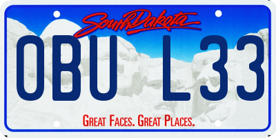 SD license plate 0BUL33