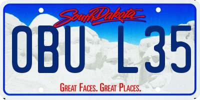 SD license plate 0BUL35