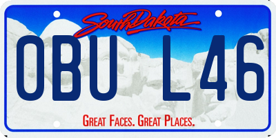 SD license plate 0BUL46