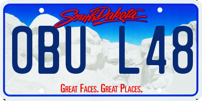 SD license plate 0BUL48