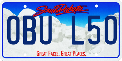 SD license plate 0BUL50