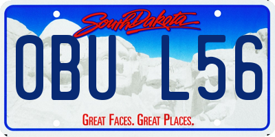 SD license plate 0BUL56