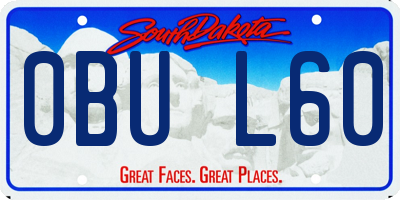 SD license plate 0BUL60
