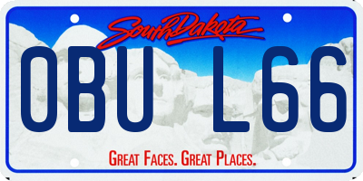 SD license plate 0BUL66