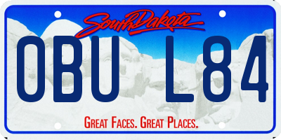 SD license plate 0BUL84