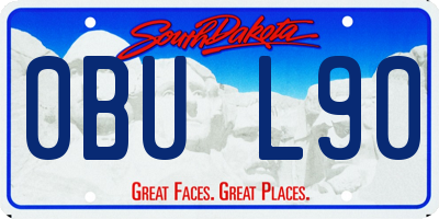 SD license plate 0BUL90