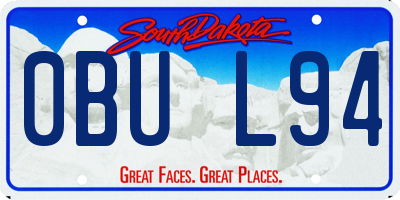 SD license plate 0BUL94