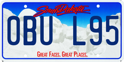 SD license plate 0BUL95