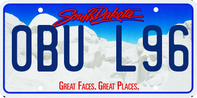 SD license plate 0BUL96