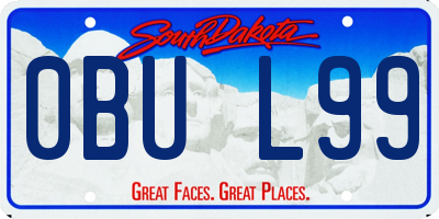 SD license plate 0BUL99