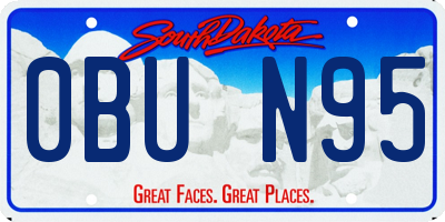 SD license plate 0BUN95