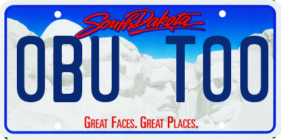 SD license plate 0BUT00
