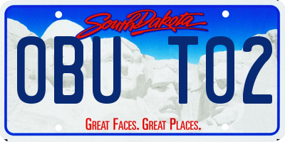 SD license plate 0BUT02